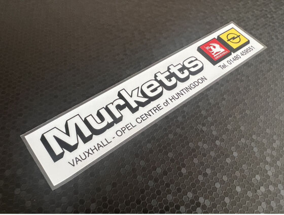 Murketts of Huntingdon - Vauxhall Opel - Dealer Sticker
