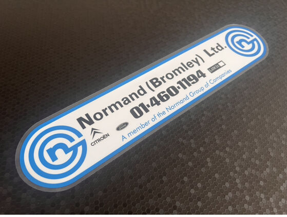 Normand - Bromley - Citroen Ford Lancia - Dealer Sticker