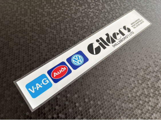 Gilders - Hilsboro Sheffield - VW Audi - Colour Version - Dealer Sticker