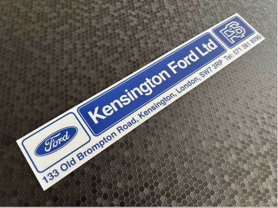 Kensington Ford - South West London - Dealer Sticker