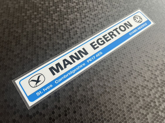 Mann Egerton - St Ives Cambs - Vauxhall - Dealer Sticker