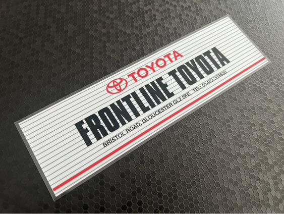 Frontline Toyota - Gloucester - Dealer Sticker