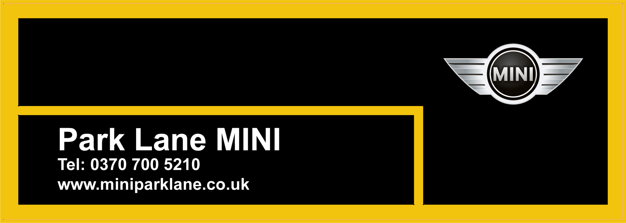 Park Lane Mini - Dealer Sticker / DMB Graphics Ltd