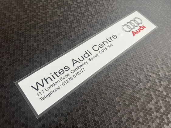 Whites Audi Centre - Camberley Surrey - Dealer Sticker