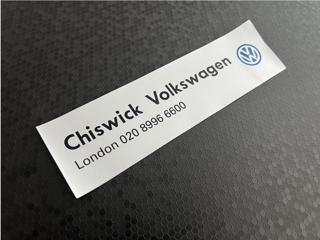 Chiswick Volkswagen - London - VW - Dealer Sticker