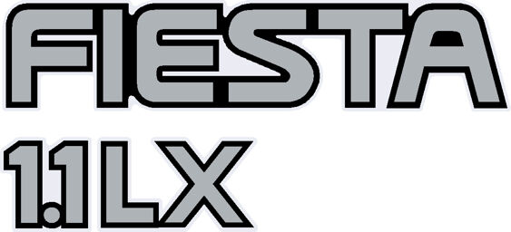 Fiesta Mk3 1.1 LX Tailgate Decal