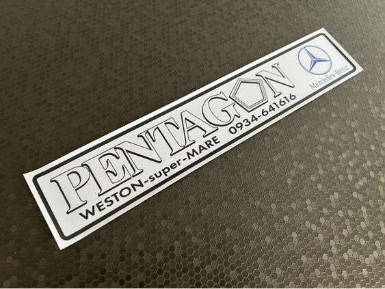 Pentagon - Weston Super Mare - Mercedes - Dealer Sticker