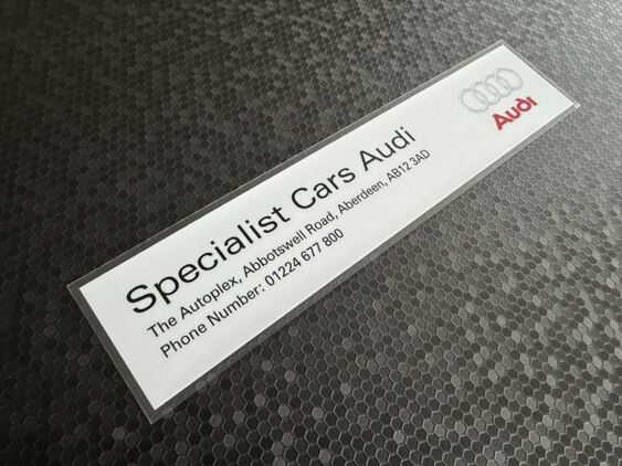 Specialist Cars Audi - Aberdeen - Dealer Sticker