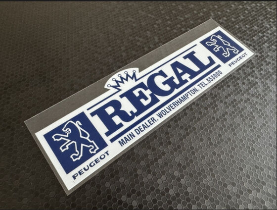 Regal - Peugeot - Wolverhampton - Dealer Sticker