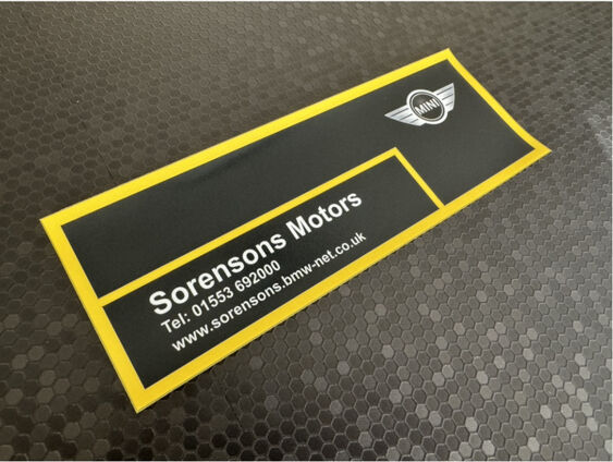 Sorensons Mini - Norfolk - Dealer Sticker