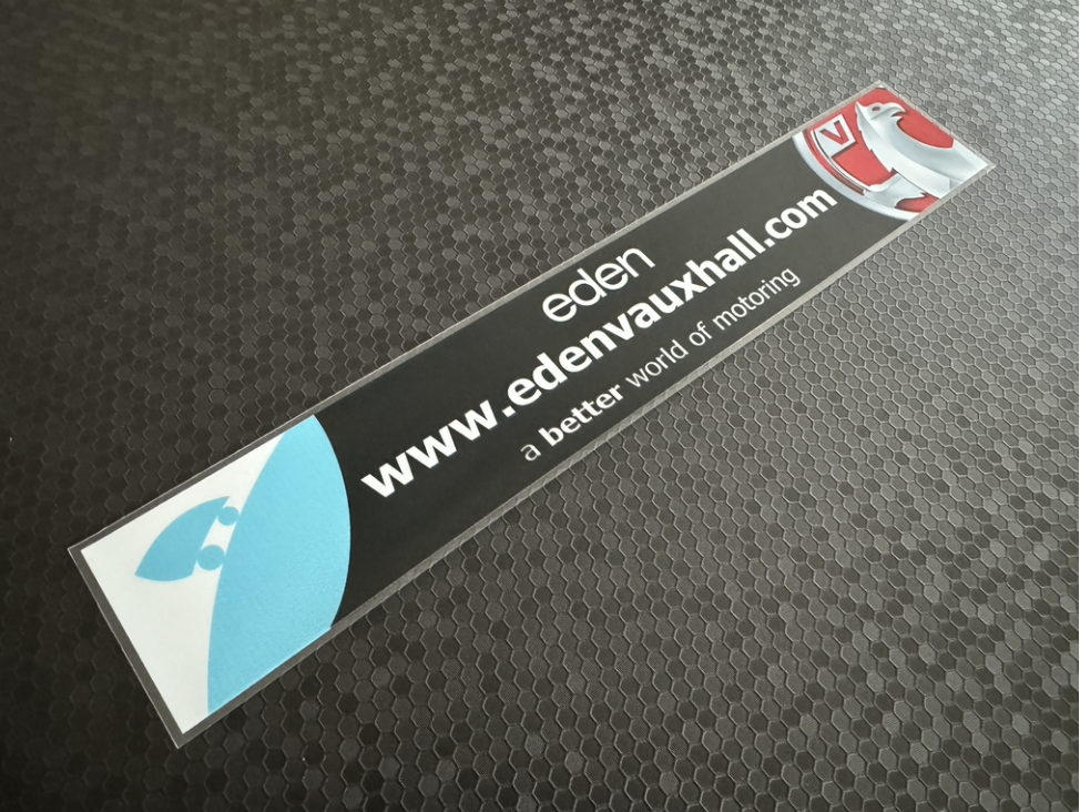 Eden Vauxhall Banbury Oxford Dealer Sticker