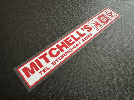 Mitchells - Vauxhall Opel - Stornoway - Dealer Sticker