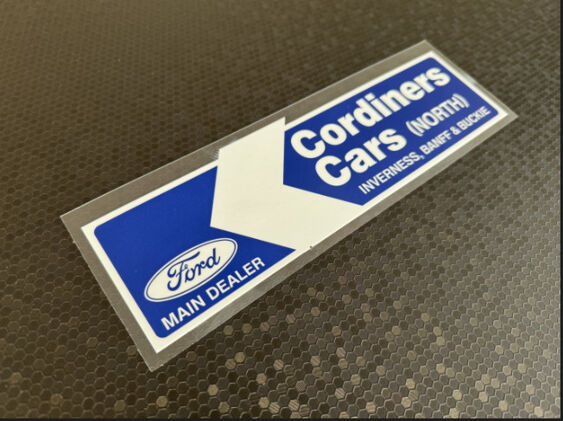 Cordiners North - Inverness Banff Buckie - Ford - Dealer Sticker - V1