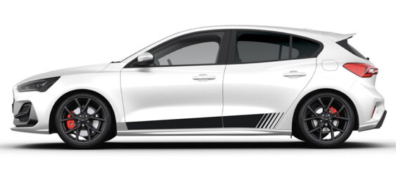 Focus Mk4 Side Stripes - Lower Sonic Style