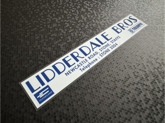 Lidderdale Bros - British Leyland Triumph - Dealer Sticker