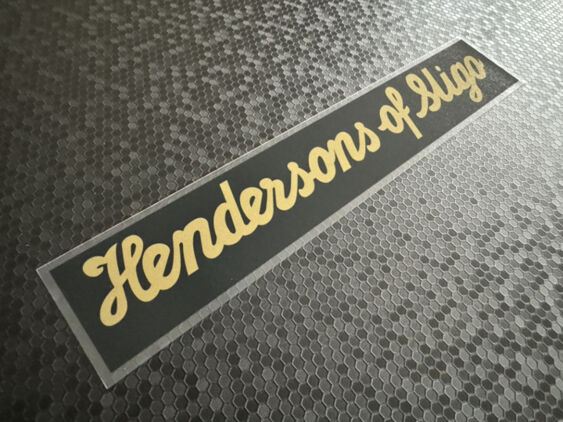 Hendersons of Sligo - Ireland - Dealer Sticker