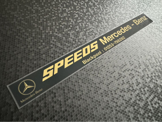 Speeds - Blackpool - Mercedes - Dealer Sticker