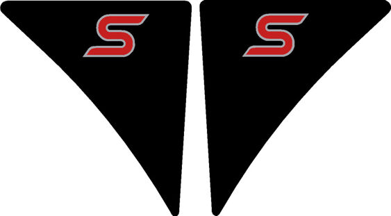 Fiesta Mk7 'S' Wing GEL Badges - PAIR