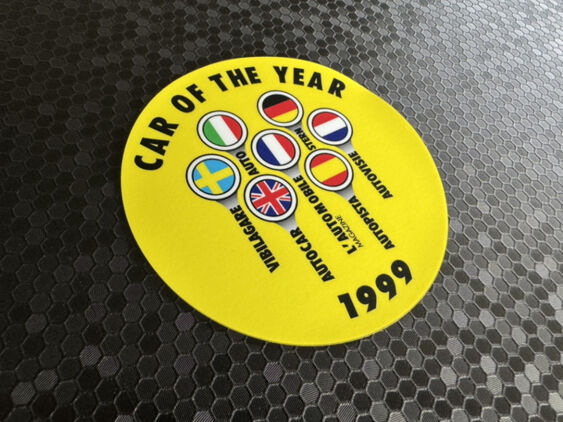 Car of the Year 1999 Screen Sticker