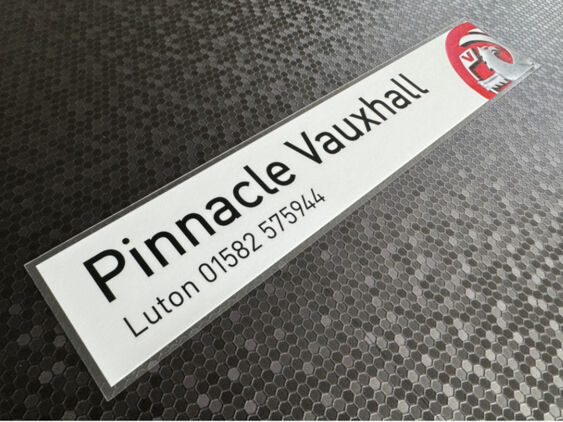 Pinnacle - Vauxhall - Luton - Dealer Sticker