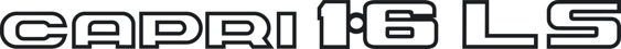 Capri 1.6LS decal