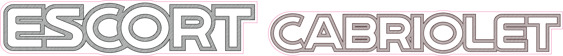 Escort Mk4 Escort Cabriolet Tailgate Decal 90 SPEC