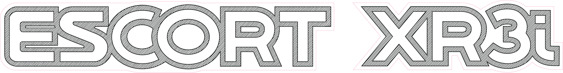 Escort Mk4 XR3i Tailgate decal - 90 Spec