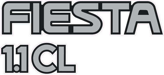 Fiesta Mk3 1.1 CL Tailgate Decal