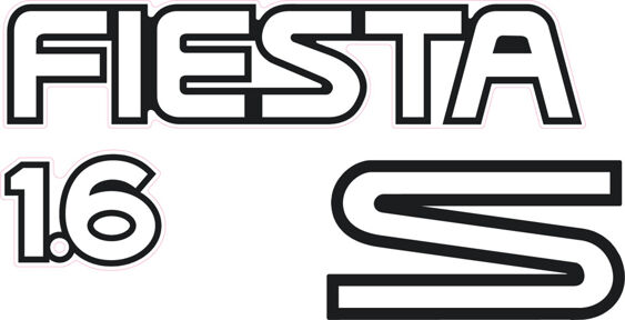 Fiesta Mk3 1.6S Tailgate Decal