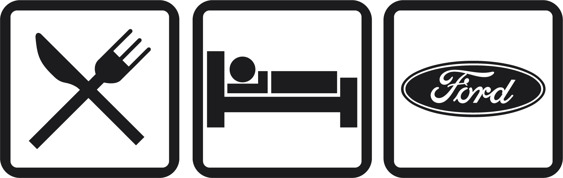 Eat Sleep Ford Decal