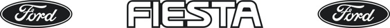 Ford Fiesta Mk3 Decal with Ford Logos
