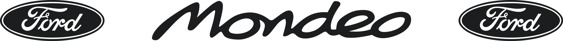 Ford Mondeo Decal with Ford Logos