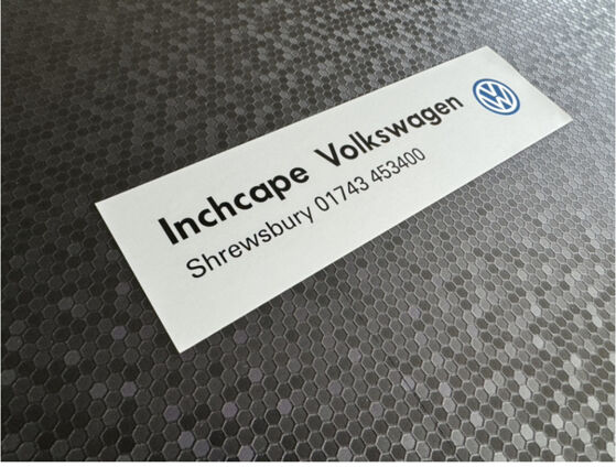 Inchcape Volkswagen - Shrewsbury - VW - Dealer Sticker