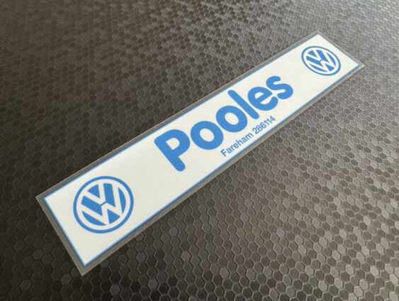 Pooles - Fareham Hampshire - VW - Dealer Sticker