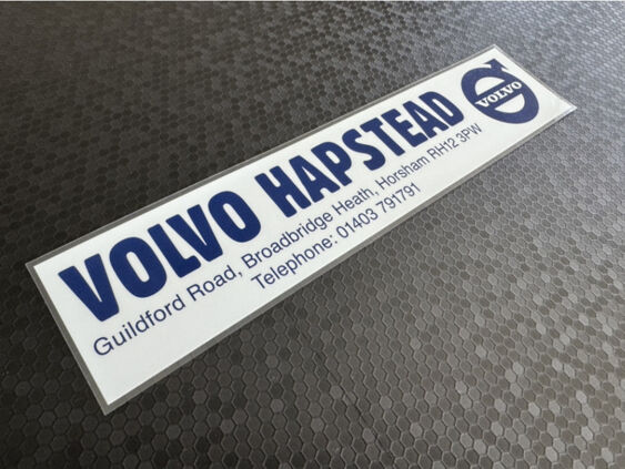 Volvo Hapstead - Horsham West Sussex - Dealer Sticker