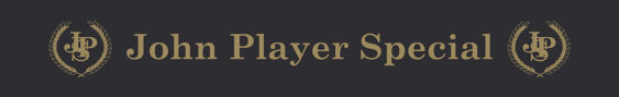 John Player Special - JPS - Sunstrip lettering and Backing