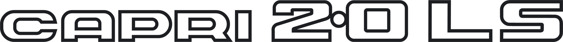 Capri 2.0LS decal
