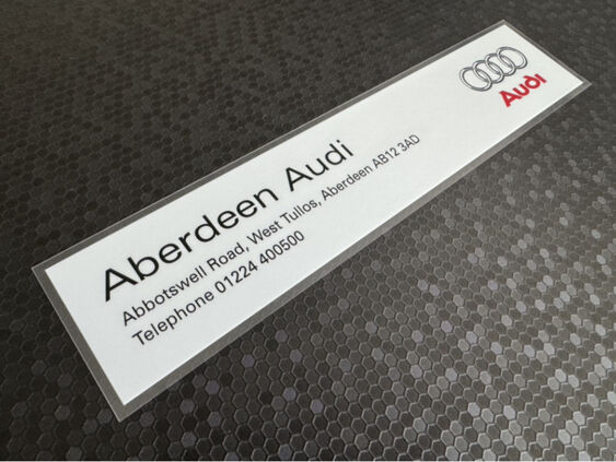 Aberdeen Audi - Dealer Sticker