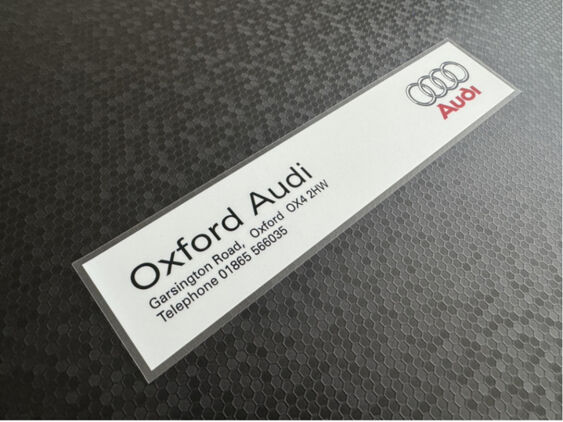 Oxford Audi - Dealer Sticker