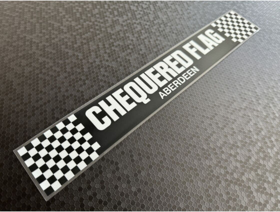 Chequered Flag - Aberdeen - Dealer Sticker