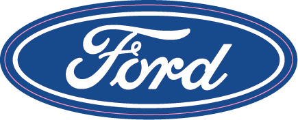 Ford Oval Steering Wheel Sticker or Gel Badge - 35x13mm