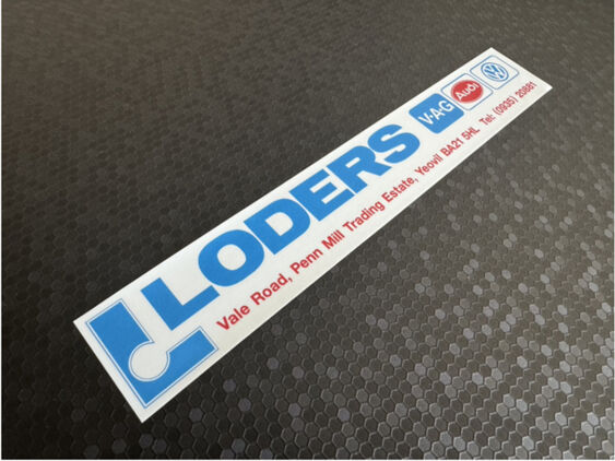 Loders - Yeovil - VW Audi - Dealer Sticker - V2