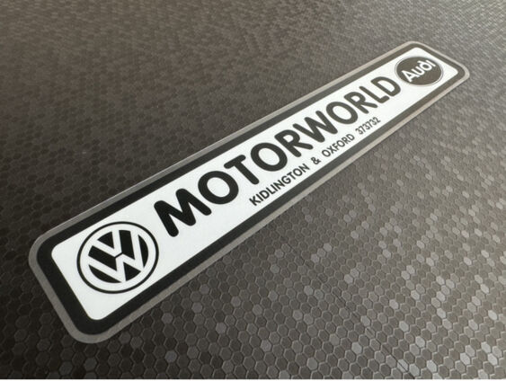 Motorworld of Kidlington - VW Audi - Dealer Sticker - V3