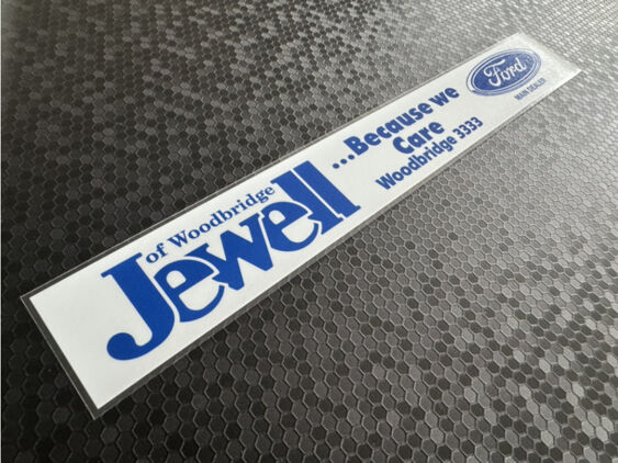 Jewell of Woodbridge - Ford - Dealer Sticker