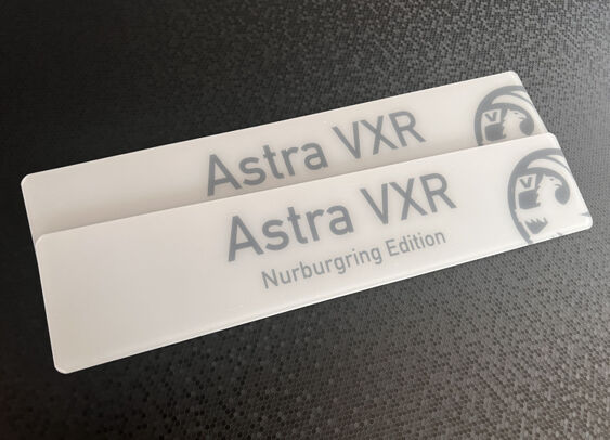 Vauxhall Astra VXR Nurburgring Showplates