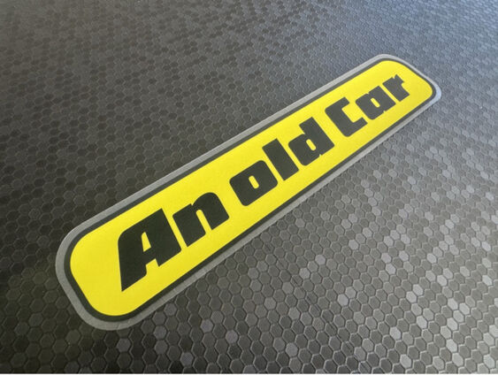 An Old Car - Dealer Sticker