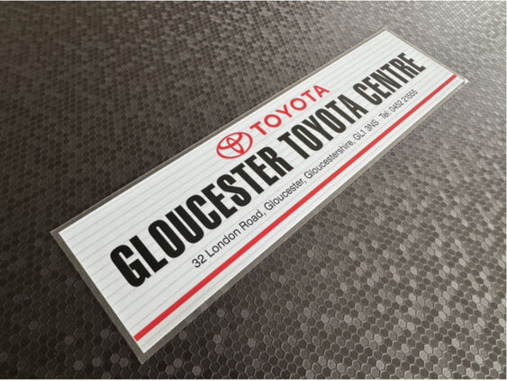 Gloucester Toyota Centre - Gloucester - Toyota - Dealer Sticker