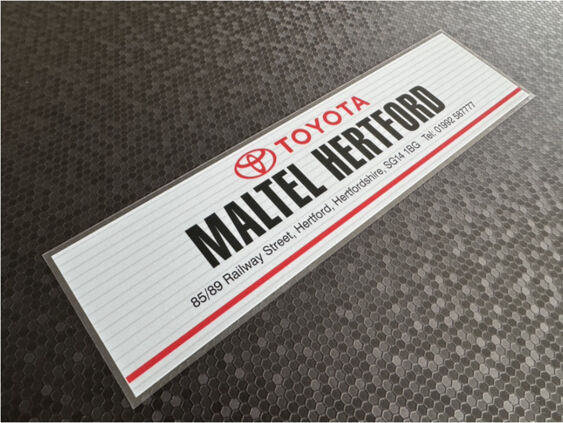 Maltel Hertford - Toyota - Dealer Sticker