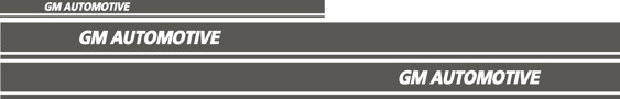 GM Automotive Side/Rear Decals