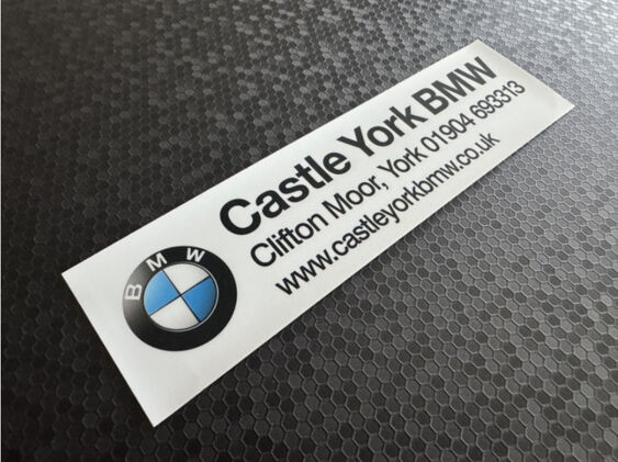 Castle - York - BMW - Dealer Sticker